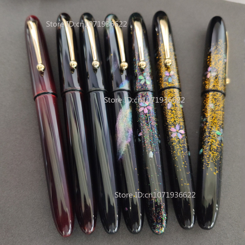 桜漆ラデンマザーオブパールマキエ万年筆バレルプラチナ 377 - Gold 6138 のレビューと価格