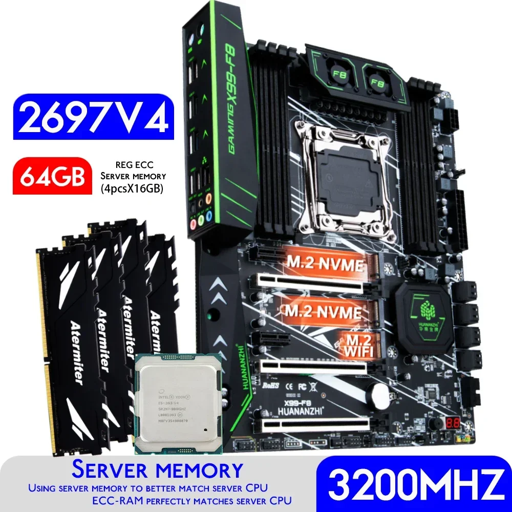 Xeon e5 HUANANZHI-X99 v4, 64gb - 64Gb Ddr4 Ecc Reg 3200Mhz のレビューと価格