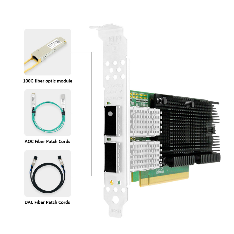 LR-LINK 1014PF 100G ネットワーク カード - 100Gbe Qsfp28 Network Card のレビューと価格